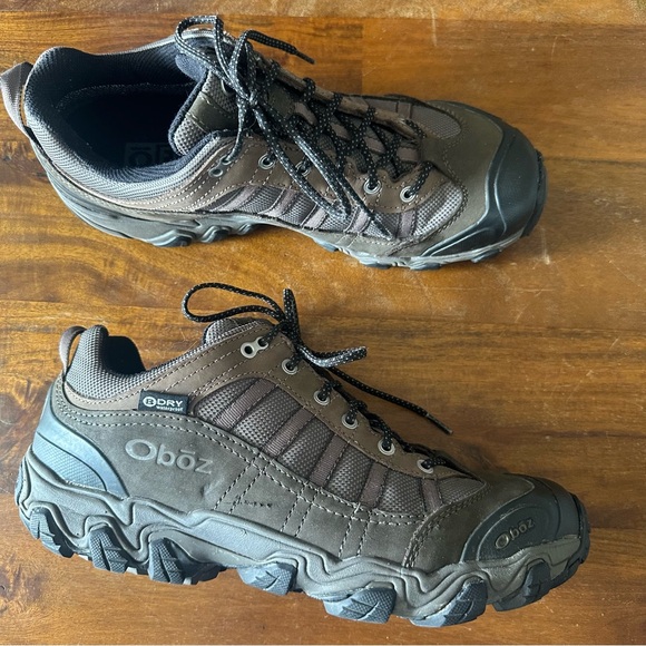 Oboz Bridger Men’s Brown Waterproof Trail Hiking Shoes size 11.5